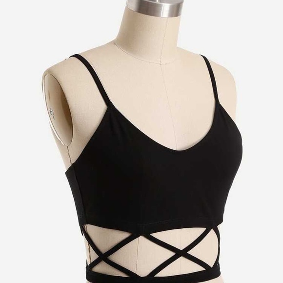 Shein Caged Crop Top - Picture 3 of 4
